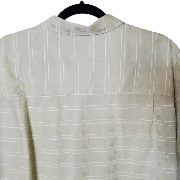 Cubavera Striped Short Sleeve Button Up Camp Shirt - Picture 6 of 10